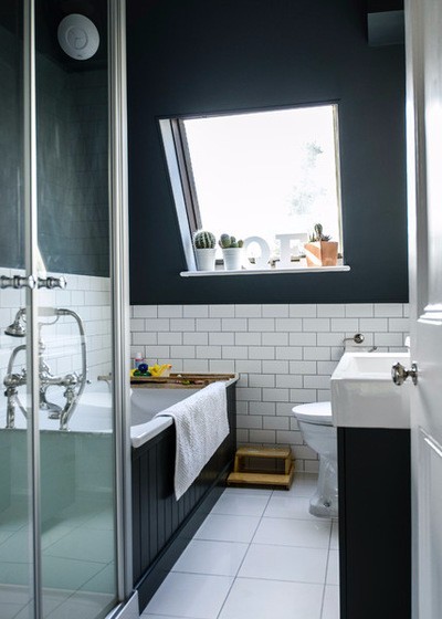 Черный цвет в интерьере ванной комнаты Черный цвет в интерьере ванной комнаты