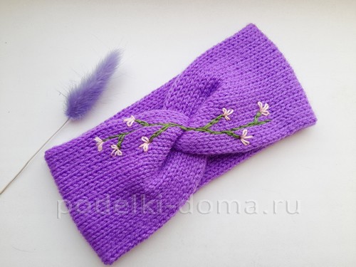 Повязки на голову (вяжем спицами) — 5 МК Повязки на голову (вяжем спицами) — 5 МК